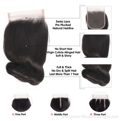 YueXiu Hair Top Grade Wholesale Original Unprocessed 100% Virgin Brazilian Human Hair